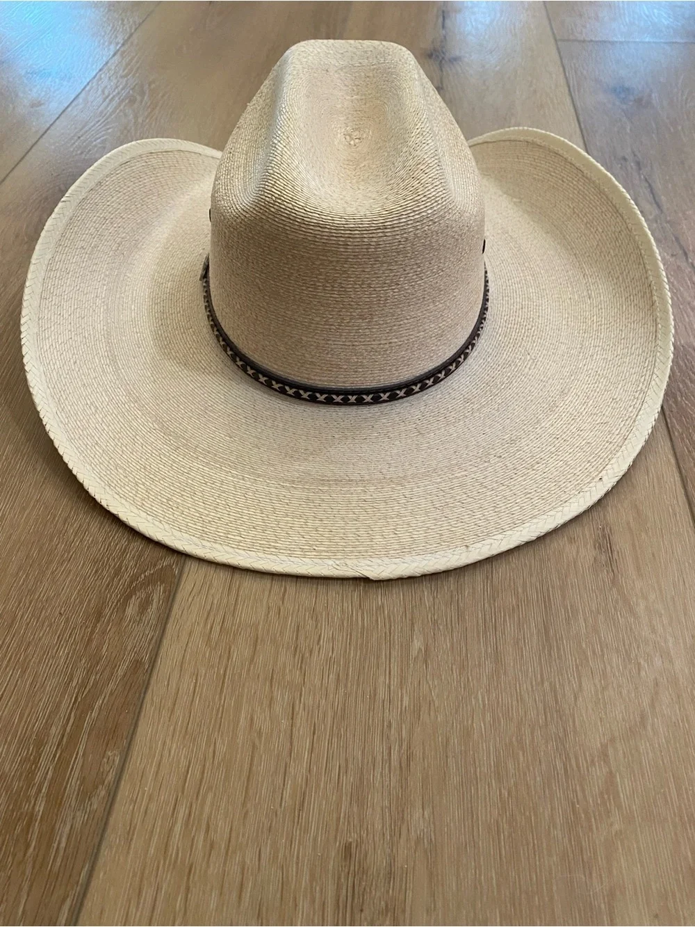 Cavender’s Straw Cowboy Hat Kids 7 Decorative Band Concho Western Rodeo Ranch